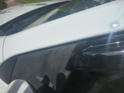 4-Piece Tape-On Window Deflectors for Toyota Corolla 2014-2019 Sun, Rain, and Vent Visor Protection, 2mm-thick