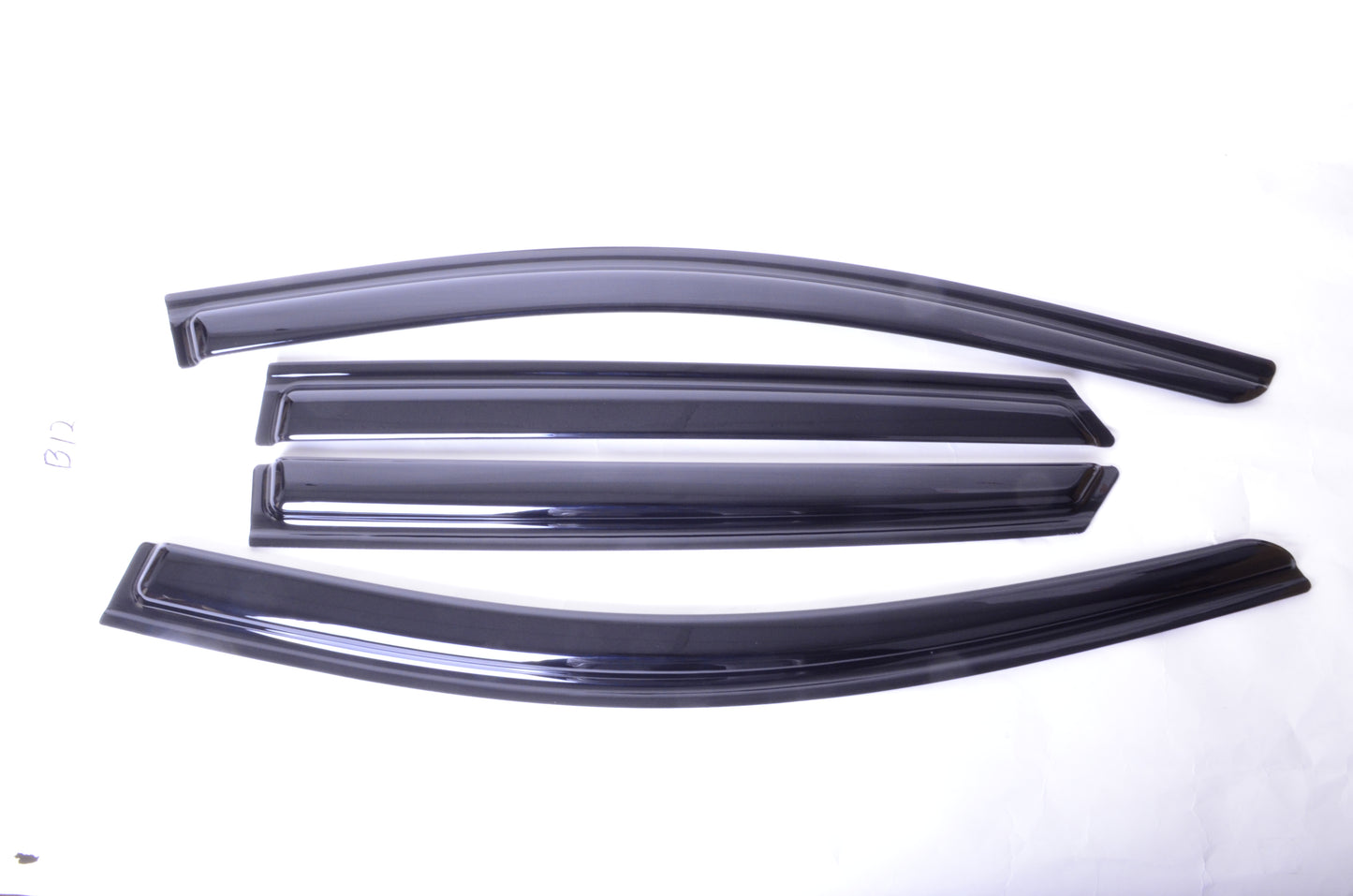 4-Piece Tape-On Window Deflectors for Ford Edge 2015-2025 Sun, Rain, and Vent Visor Protection, 2mm-thick